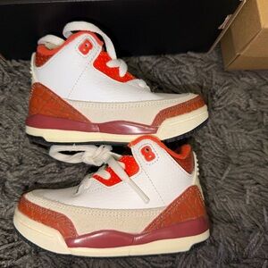Toddler Jordan 3 Retro Sneakers Size 6C - Excellent Condition